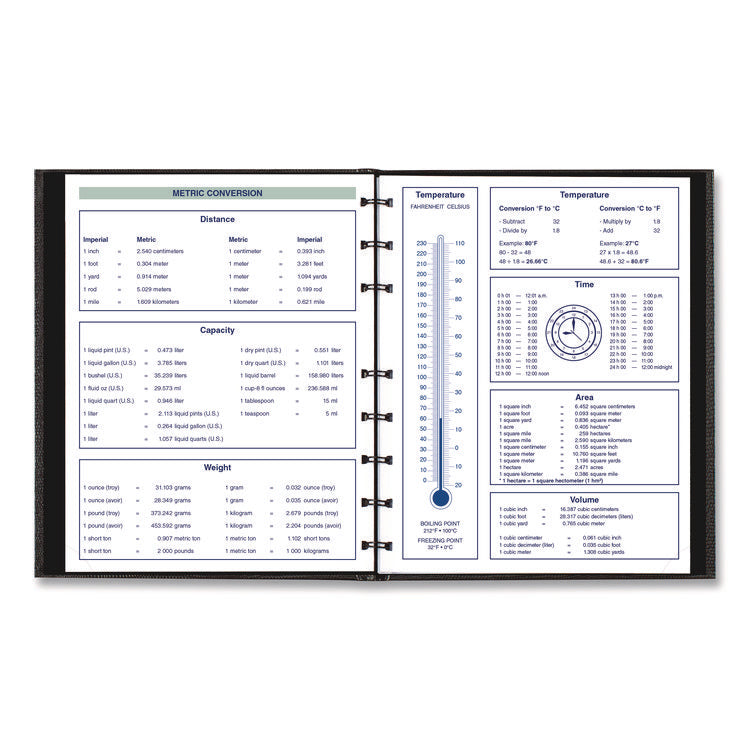Plan and Link Weekly Appointment Planner, 11" x 9.06", Black Cover, 12-Month (Jan to Dec): 2025