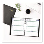 Plan and Link Weekly Appointment Planner, 11" x 9.06", Black Cover, 12-Month (Jan to Dec): 2025