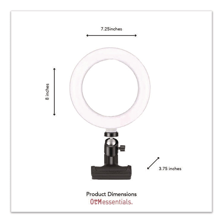 Universal Ring Light, 6" dia, Black