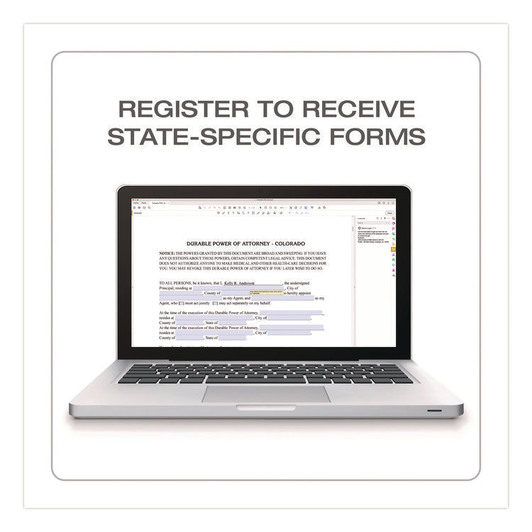 Living Will and Healthcare POA Form Kit with Instructions and Digital Download, 8.5 x 11, Unlimited Number of Forms