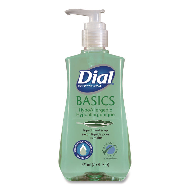 Basics Hypoallergenic Liquid Hand Soap, Floral, 7.5 oz, 12/Carton