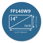Laptop Privacy Screen for 14" Monitors, 16:9 Aspect Ratio