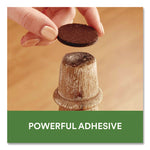 Felt Pad Protectors, 1" Diameter, Brown, 32/Pack