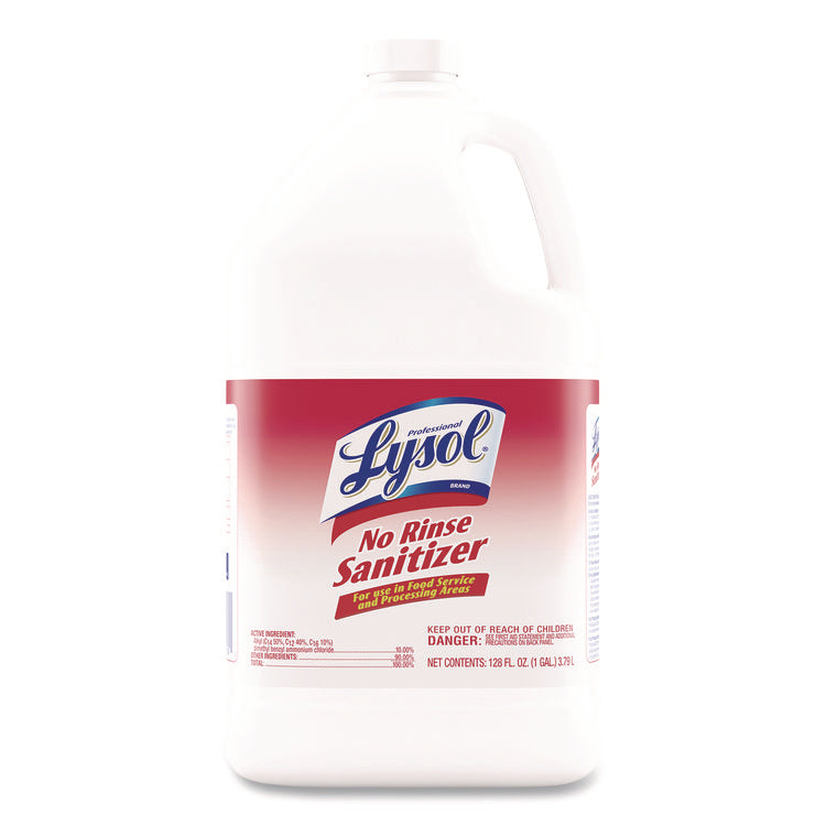 No-Rinse Sanitizer Concentrate, Unscented, 128 oz Bottle