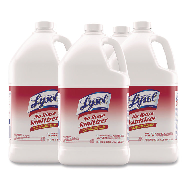 No-Rinse Sanitizer Concentrate, Unscented, 128 oz Bottle