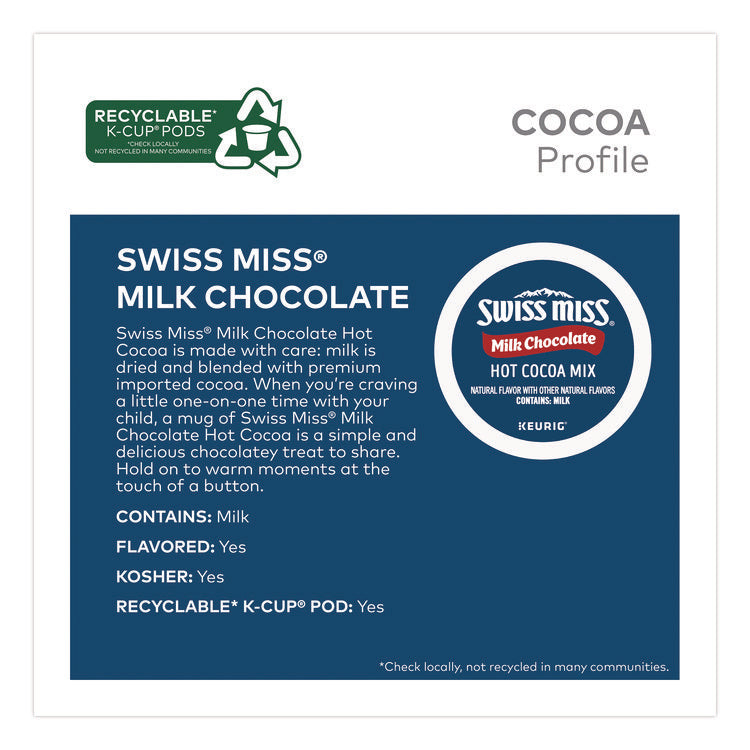 Milk Chocolate Hot Cocoa K-Cups, 0.65 oz, 44/Box