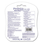 PinStripe USB 3.2 Flash Drive, 64 GB, Assorted Colors, 5/Pack