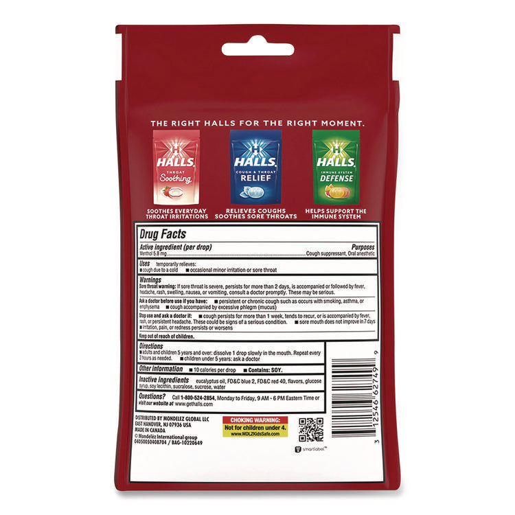 Relief Menthol Cough Suppressant - Oral Anesthetic, Cherry, 30/Pack