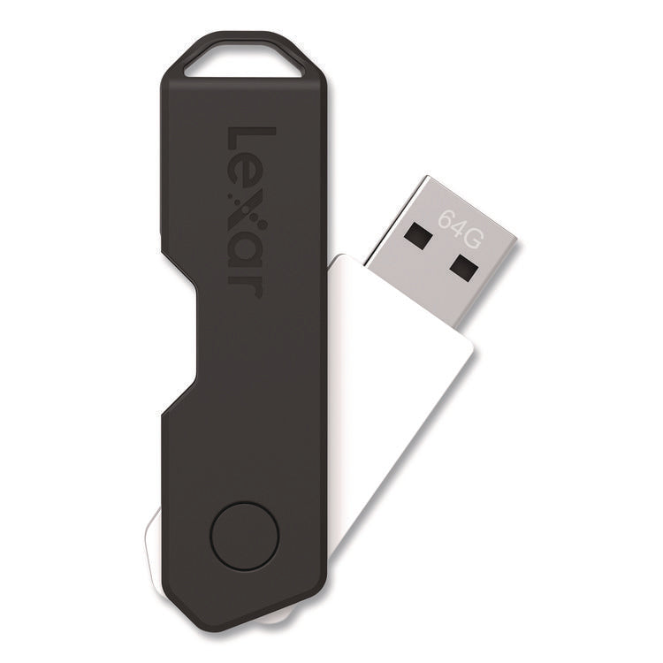Twist Turn2 USB 2.0 Flash Drive, 64 GB, Black