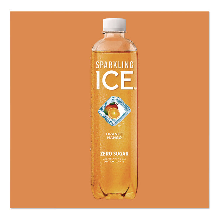 Variety Pack Sparkling Water, Cherry Limeade/Black Raspberry/Orange Mango/Kiwi Strawberry, 17 oz Bottle, 12/Pack