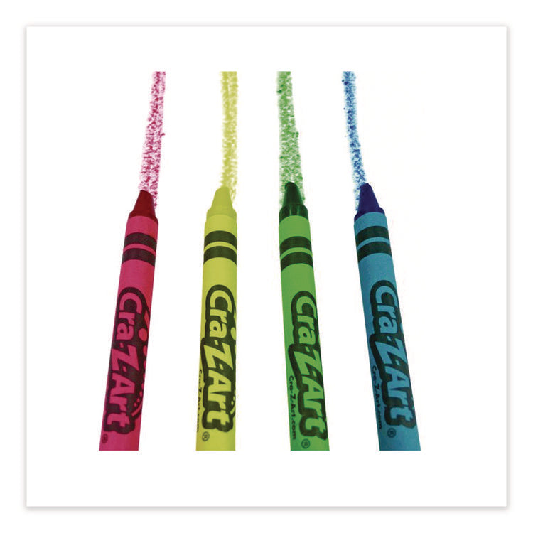 Crayons, 4 Assorted Colors, 4/Box, 12 Boxes/Pack