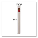 Mailing Tube, 24" Long, 2" Diameter, White, 12/Carton