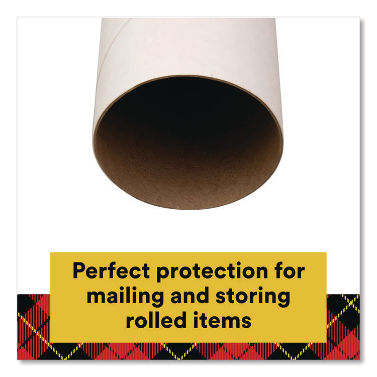Mailing Tube, 24" Long, 2" Diameter, White, 12/Carton
