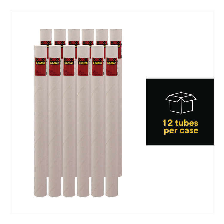Mailing Tube, 24" Long, 2" Diameter, White, 12/Carton