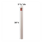 Mailing Tube, 36" Long, 3" Diameter, White, 12/Carton