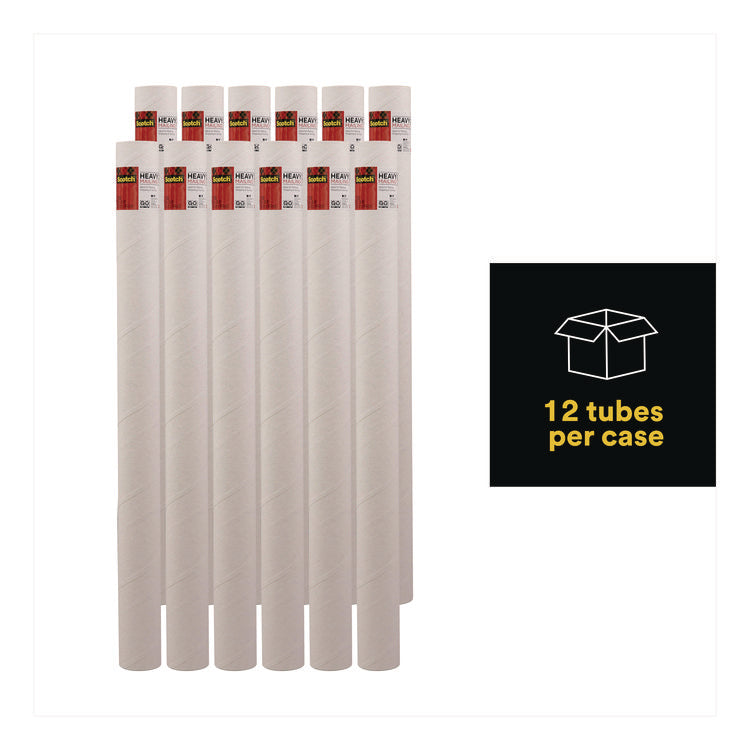 Mailing Tube, 36" Long, 3" Diameter, White, 12/Carton
