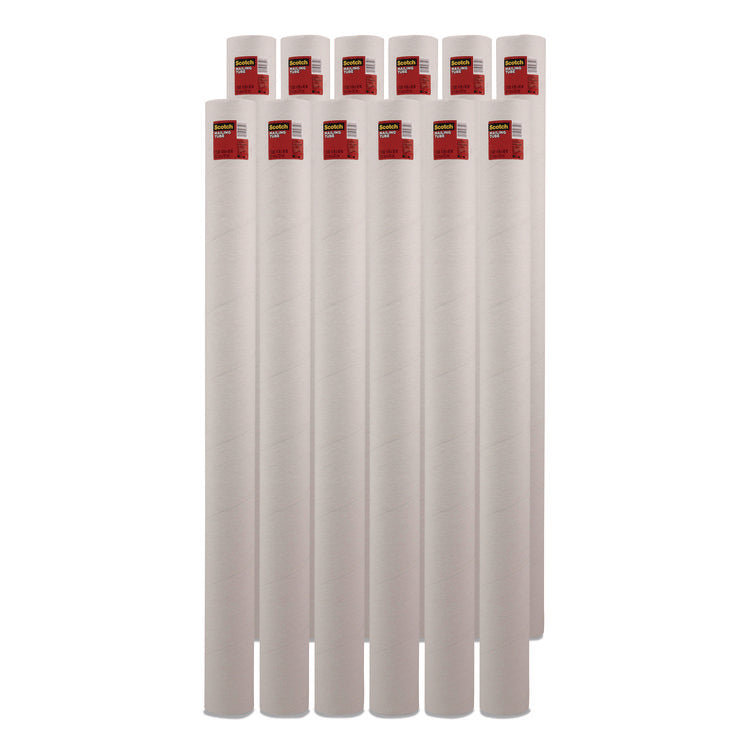 Mailing Tube, 48" Long, 4" Diameter, White, 12/Carton