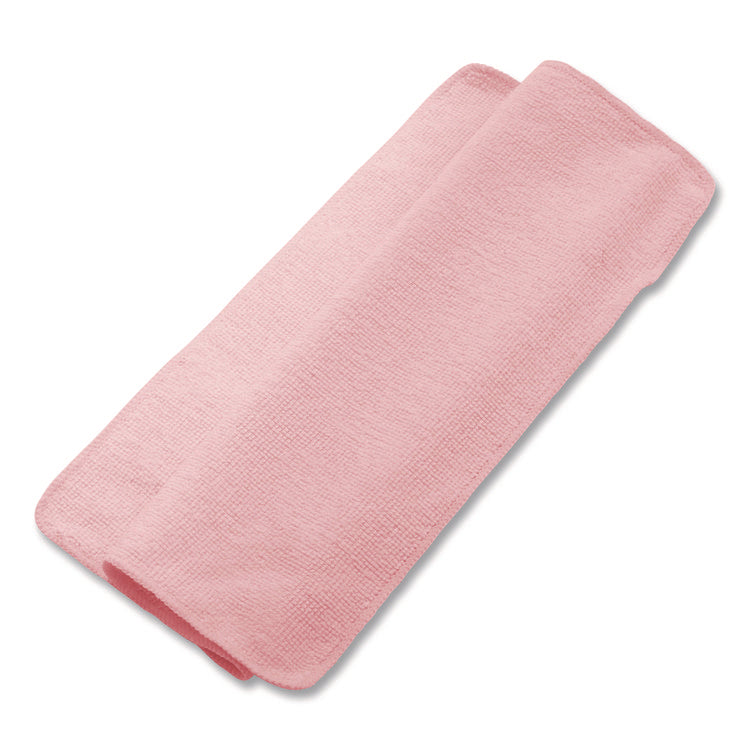 Microfiber Cleaning Cloths, 16 X 16, Pink, 24/pack