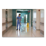 Microfiber Wet Mopping Pad, 18.5" x 5.5" x 0.5", Green, 12/Carton