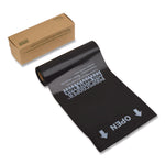 Dog Waste Bags, Open-Face, 0.5 gal, 8" x 13", Black, Perforated Roll, 200 Bags/Roll, 10 Rolls/Carton