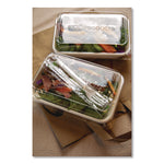 Plantware CPLA Cutlery, Individually Wrapped, Fork, Plastic, White, 1,000/Carton