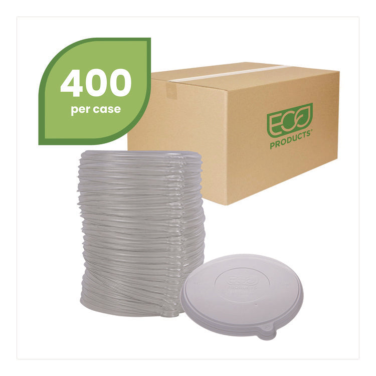 Worldview 100 Percent Recycled Content Lid, 7.93" Diameter x 0.6" h, Clear, 400/Carton