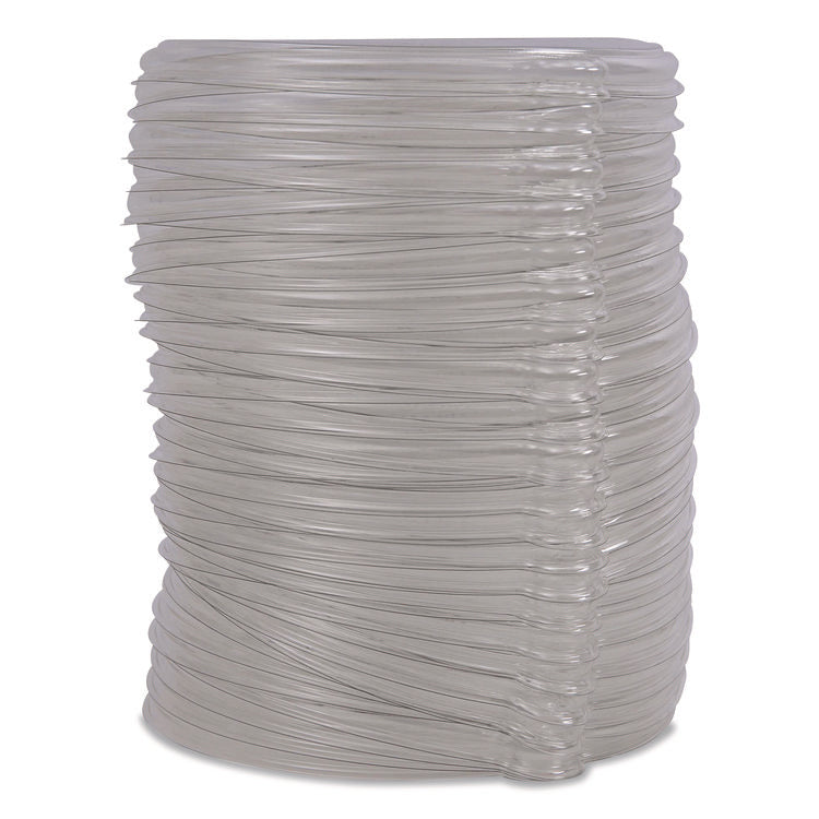 Worldview 100 Percent Recycled Content Lid, 7.93" Diameter x 0.6" h, Clear, 400/Carton