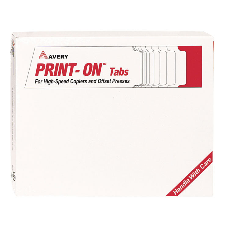 Customizable Print-On Dividers, For Xerox 4135 Copiers and Docutech, 3-Hole Punched, 5-Tab, 11 x 8.5, White, 30 Sets