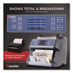6600 UV/MG Top Loading Bill Counter, 1,400 Bills/min, 10.2 x 11 x 8.1, Gray