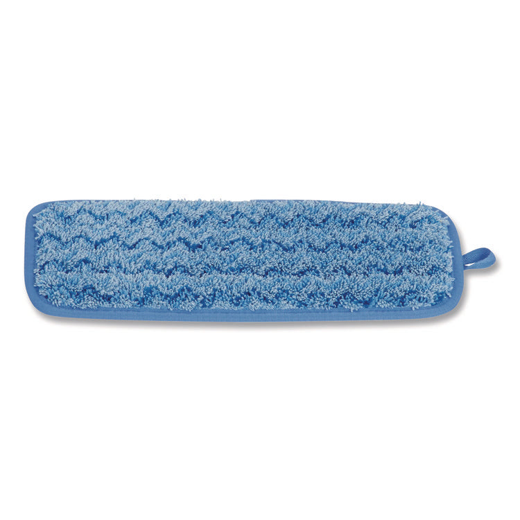 Microfiber Wall/Stair Wet Mopping Pad, 13.75 x 5.5 x 0.5, Blue