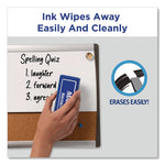 MARKS A LOT Desk-Style Dry Erase Markers, Broad Chisel Tip, Blue