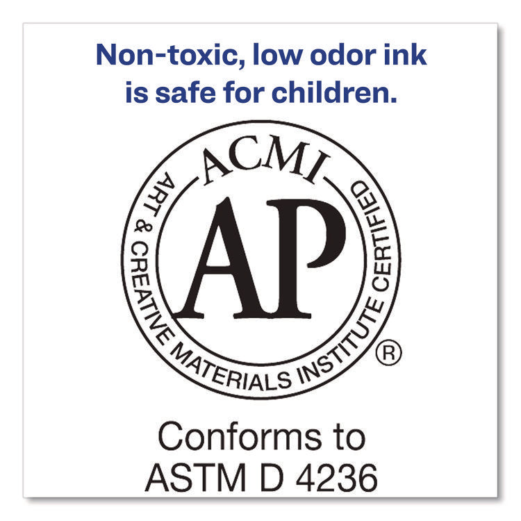 MARKS A LOT Desk-Style Dry Erase Markers, Broad Chisel Tip, Blue