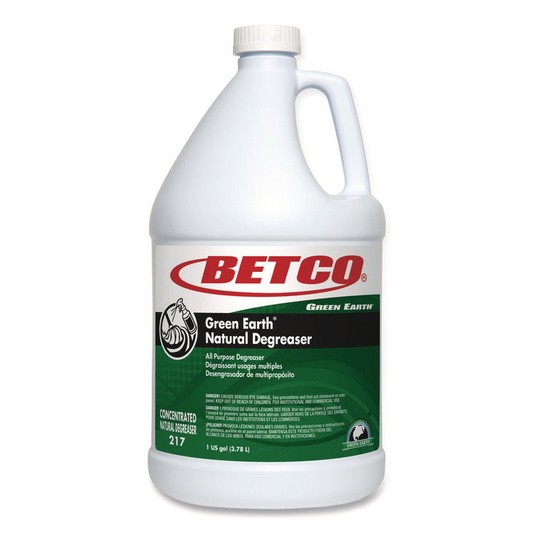 Green Earth Natural Degreaser, Mild Scent, 1 gal Bottle, 4/Carton