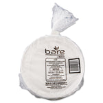 Bare Eco-Forward Clay-Coated Paper Dinnerware, ProPlanet Seal, Plate, 8.5" dia, White, 125/Pack, 4 Packs/Carton