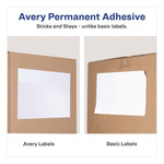 White Shipping Labels-Bulk Packs, Inkjet/laser Printers, 5.5 X 8.5, White, 2/sheet, 250 Sheets/box