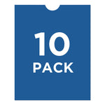 Heavyweight Clear Vinyl Envelope with Thumb Notch, Small Format: Passport Sized, 4 x 6, Clear, 10/Pack