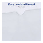 Heavyweight Clear Vinyl Envelope with Thumb Notch, Small Format: Passport Sized, 4 x 6, Clear, 10/Pack