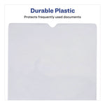 Heavyweight Clear Vinyl Envelope with Thumb Notch, Small Format: Passport Sized, 4 x 6, Clear, 10/Pack