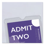 Heavyweight Clear Vinyl Envelope with Thumb Notch, Small Format: Passport Sized, 4 x 6, Clear, 10/Pack