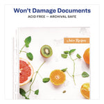 Mini Size Heavyweight Diamond Clear Sheet Protector, Side: 7-Hole Punched, Top Load 8.5 x 5.5 Insert, Clear Front, 25/Pack