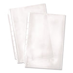 Mini Size Heavyweight Diamond Clear Sheet Protector, Side: 7-Hole Punched, Top Load 8.5 x 5.5 Insert, Clear Front, 25/Pack