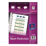 Mini Size Heavyweight Diamond Clear Sheet Protector, Side: 7-Hole Punched, Top Load 8.5 x 5.5 Insert, Clear Front, 25/Pack