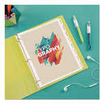 Write and Erase Plain-Tab Paper Dividers, 8-Tab, 11 x 8.5, White, 24 Sets
