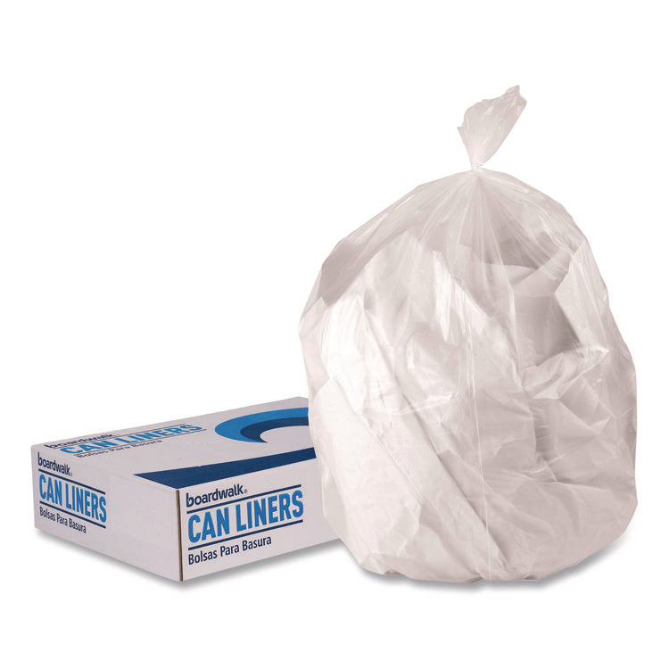 Low-Density Waste Can Liners, 16 gal, 0.5 mil, 24 x 32, Clear, Perforated Roll, 500/Carton
