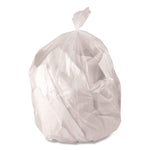 Low-Density Waste Can Liners, 32 gal, 0.9 mil, 33 x 44, Clear, Perforated Roll, 5 Bags/Roll, 20 Rolls/Carton