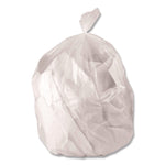 Low-Density Waste Can Liners, 44 gal, 1.3 mil, 37 x 50, Clear, Perforated Roll, 100/Carton