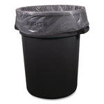 Low-Density Waste Can Liners, 44 gal, 1.3 mil, 37 x 50, Clear, Perforated Roll, 100/Carton
