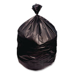 High-Density Can Liners, 60 gal, 22 mic, 38 x 60, Black, Perforated Roll, 150/Carton