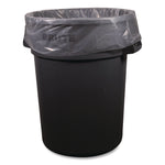 Low-Density Waste Can Liners, 60 gal, 0.9 mil, 38 x 58, Clear, Perforated Roll, 100/Carton