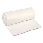 High-Density Can Liners, 45 gal, 12 mic, 40 x 48, Natural, Perforated Roll, 250/Carton